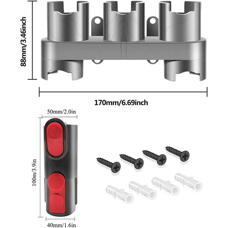 진공 청소기 부착물 교체 부품 액세서리, 벽 마운트 거치대, 어댑터 컨버터 세트, V15 V11 V10 V8 V7