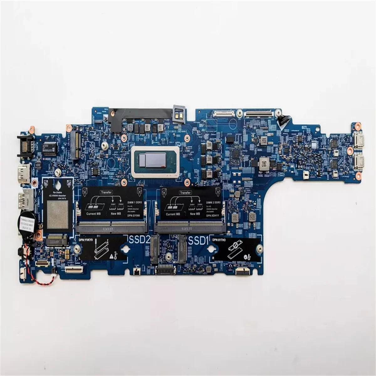 CN-0DHC19 DHC19 For Dell Latitude 5531 Laptop Motherboard I7-12700H MX550 203117-1 DDR4  100% Full Tested
