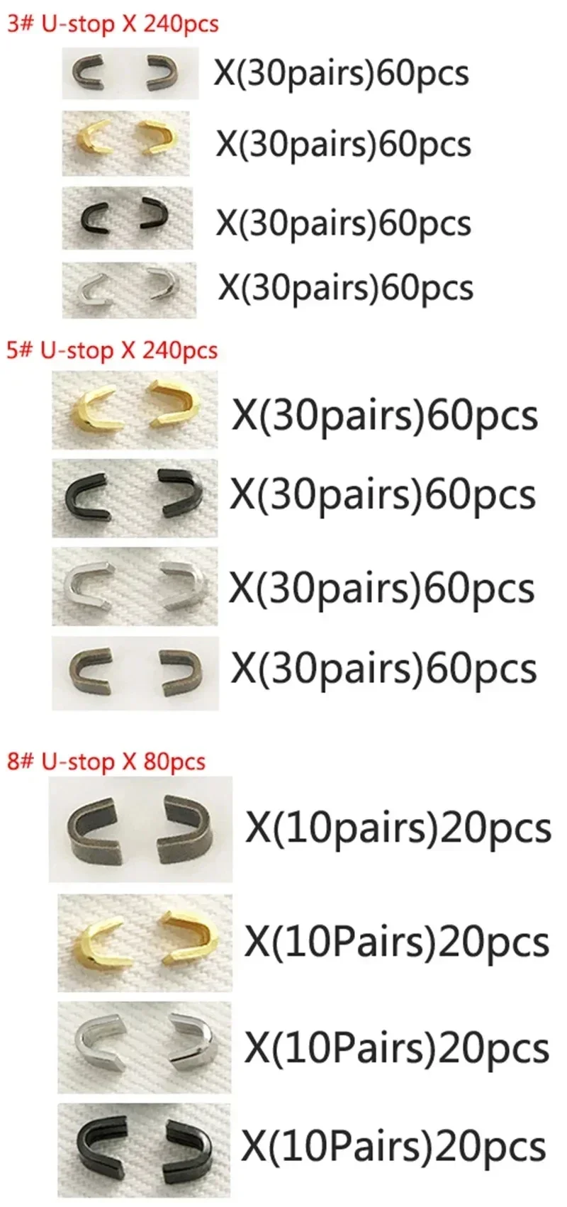 3# 5# 8# Meetee Zipper Repair Kits Clothes Bags Zips Disassembly Tool Non-slip Zippers Tail Stopper Pliers Plug Fastener Clip - Image 4