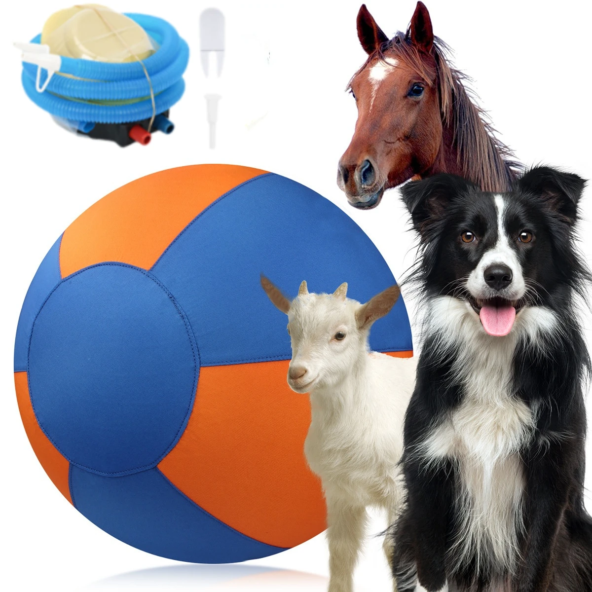 Hunde-Weideball-Spielzeug, Riesiges Outdoor-Trainingsspielzeug für Hunde, Langlebiges Reißfestes Übungs- und Spielspielzeug, Kauspielzeug für Hundetraining