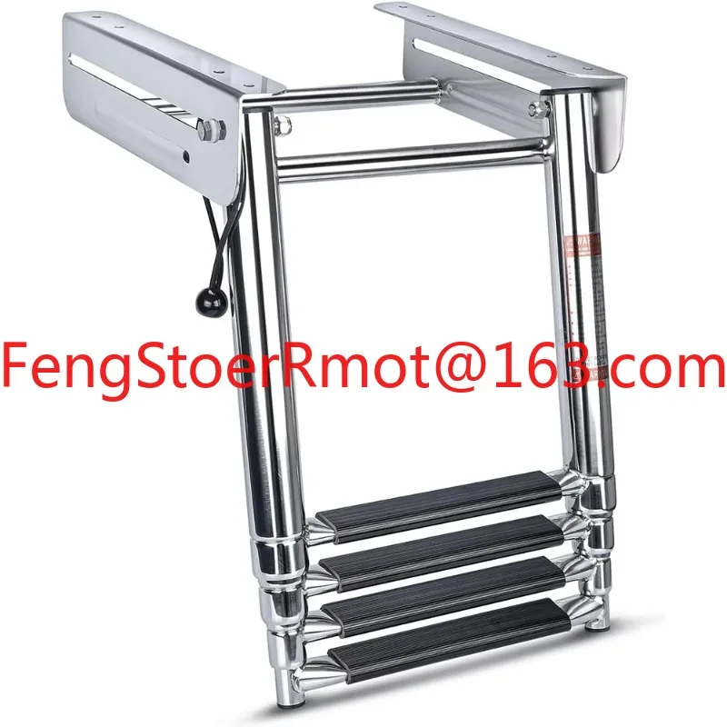 3 4 Ladders, Marine Hardware, Telescopic Slide Mount, Boarding Heavy Fitting Ladders 316 Stainless Steel