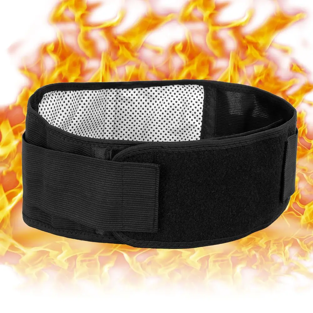 Unisex Magnetic Back Support Belt Adjustable Self Heating Therapy Back Waist Support Belt Lumbar Brace Massage Band Health Care