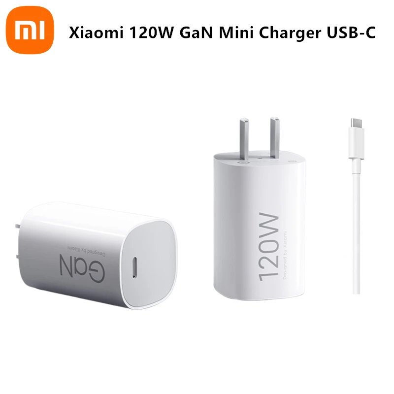 

Xiaomi Mi 120W GaN Mini Charger USB-C Output Support PD3.0/2.0 QC3.0/2.0 UFCS1.0 Quick Charge With 1.5M 6A C-C Usb Cable