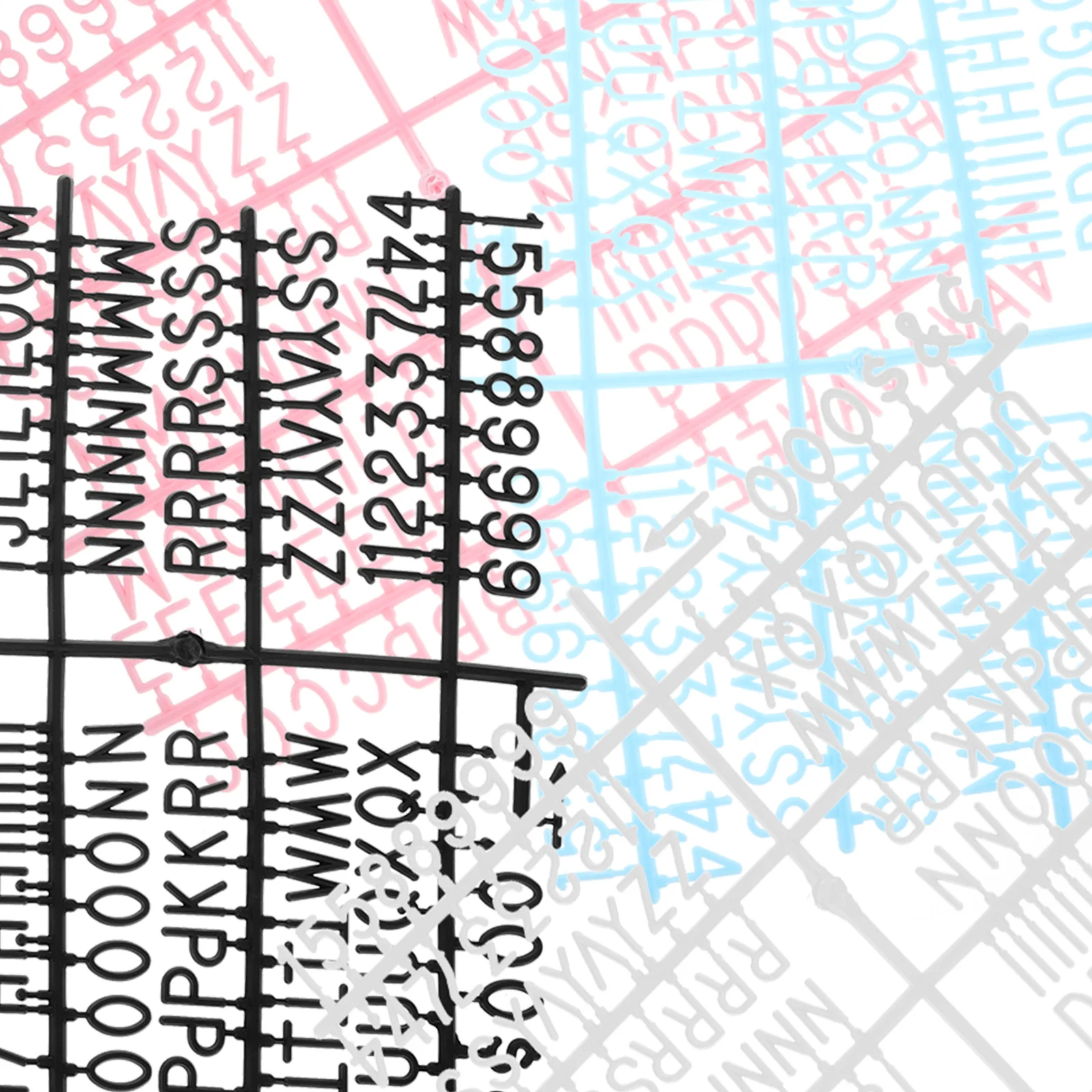 580 قطعة لوحة أحرف بلاستيكية رموز رقمية متعددة الألوان لوحة رسائل مثالية لتزيين حانات المتجر المنزلي #6