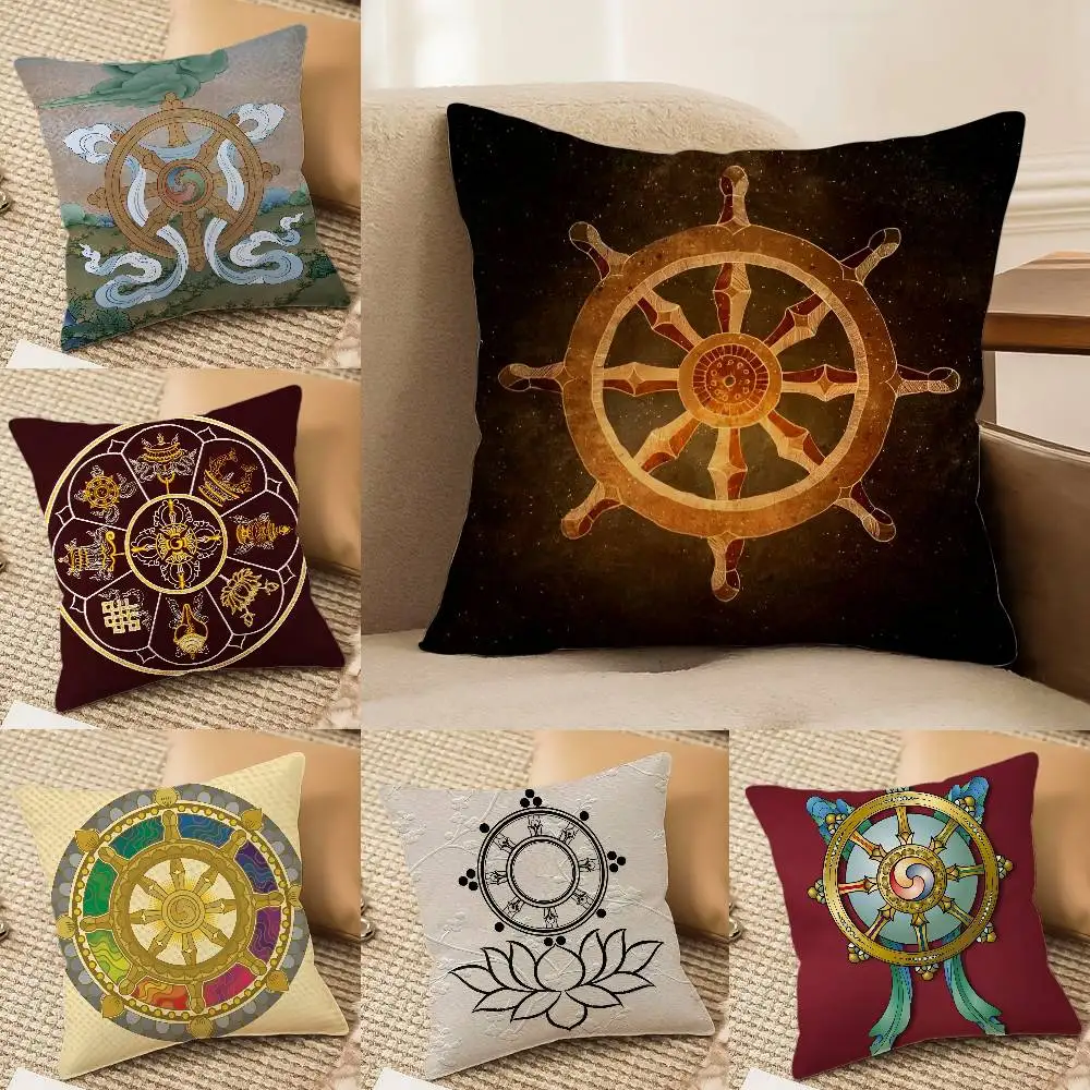 التناسخ طباعة ستة طرق من التناسخ كيس وسادة الراحة أريكة سرير حريري أنيق غير مرئية سستة وسادة الزخرفية