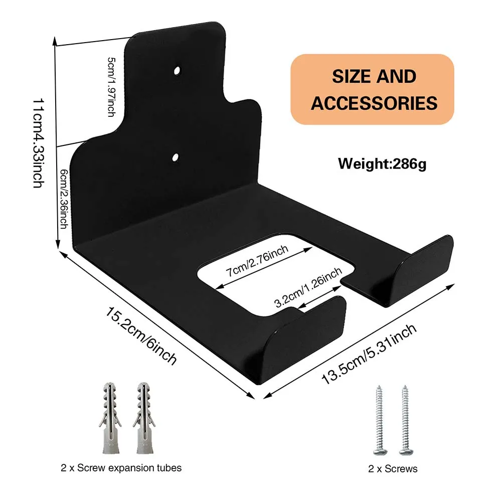 

Wall Mounted Heavy Duty Garden Tool Storage Rack 3 Pack with Metal Hooks for Efficient Organization of Yard and Workshop Tools