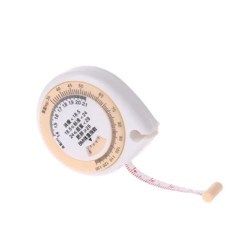 150cm Tape Measure BMI Body Mass Index Waist Hip Measurement Retractable Ruler Measure Calculator Tape Measures Tools