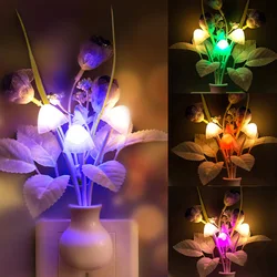 7 Colors Mushroom Night Light US/EU Plug Induction Dream Luminaria Lamp 110V/220V LED Mushroom Lamp LED Sensor Night Lights