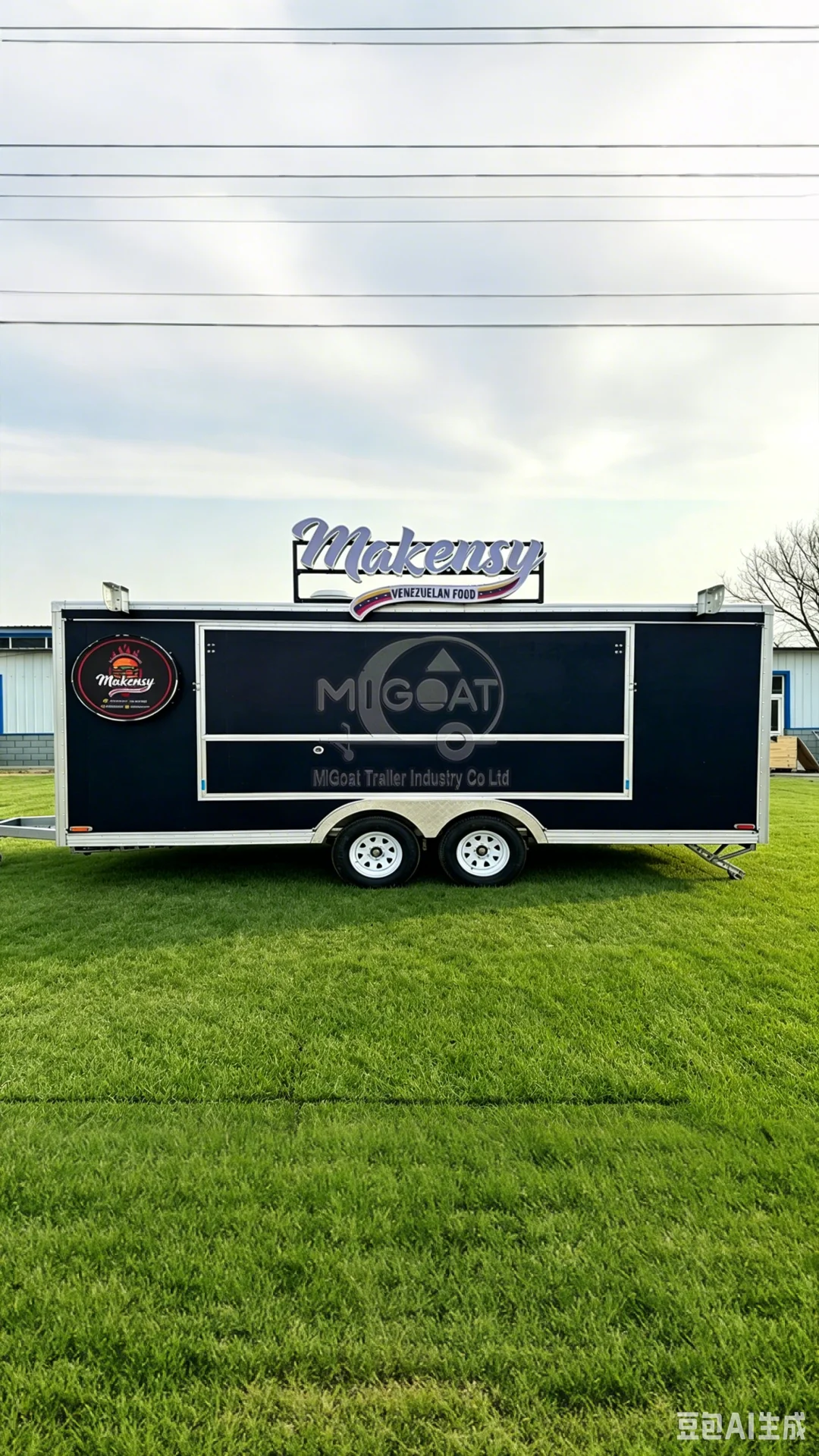 

2-Axle Custom Food Trailer for Fast Food & Street Vending Full Kitchen Commercial Mobile Food Truck