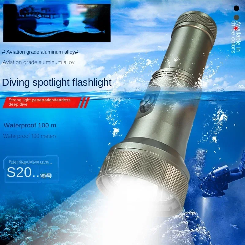 

Diving Spotlight Flashlight 2000 Flow Explicit Subsidy Light Night Diving Macro Light Lighting