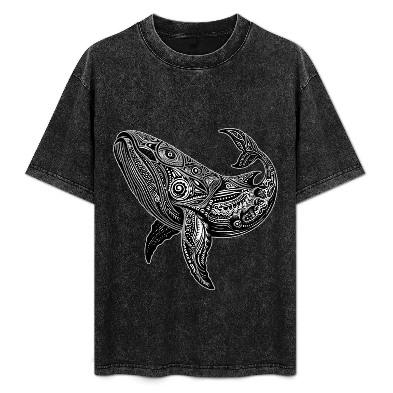 Majestic Whale Shark with Intricate Patterns - 01 T-Shirt quick-drying customizeds mens clothes