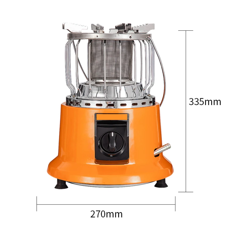 Portable Camping Stove Heater 2-in-1 Cooking Adjustable Furnace Heat Resistant for Home Backpacking Hiking Fishing Hunting