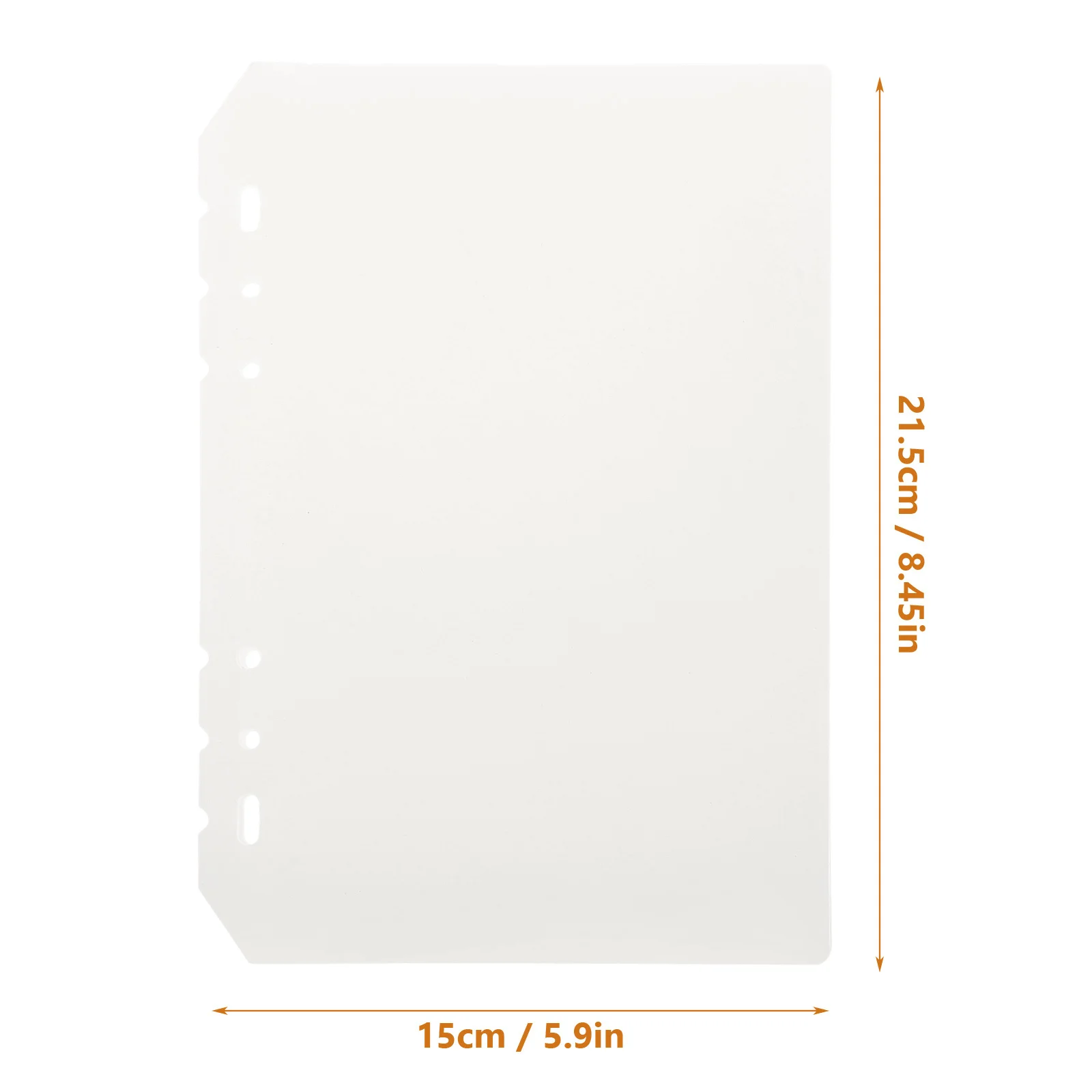 12 Buah Pembatas Binder Bahan PP Loose-Leaf 6 Lubang Penanda Halaman Notebook untuk Pembatas Binder Jurnal Tab Notepad