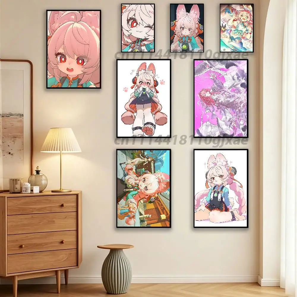 Zhao Z-Zenless Zone Zero ZZZ  Poster HD home decor sticky wall waterproof home living room bar aesthetic decor