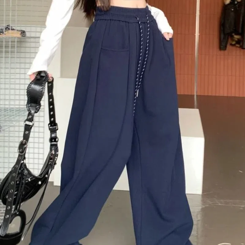 Casual Pants for Women in Sweatpants That Look Slim High Waisted and Have a Sense of Sagging Long Pants That Drag the Floor