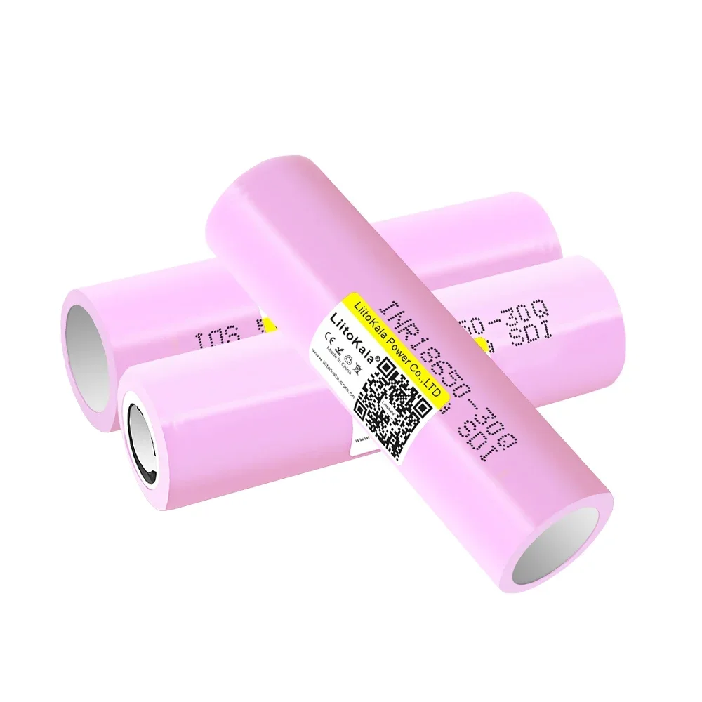 1-40PCS LiitoKala 30Q 3.7V18650 3000mAh Li-Ion แบตเตอรี่ 30A Discharge สําหรับ INR18650 ไฟฉายรถ LED ไฟโคมไฟ
