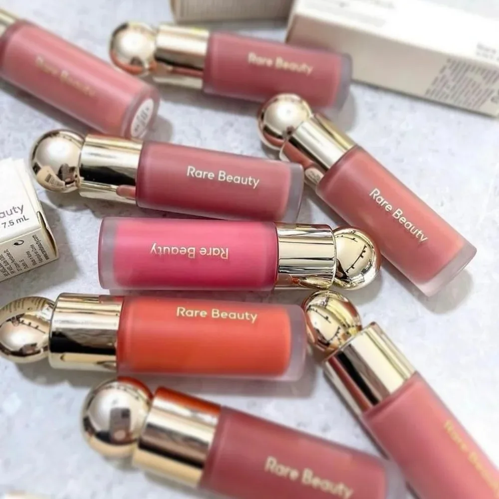 Rare Beauty Liquid Blush Shimmer Powder Blush Elastic Blush Easy-to-Blend Blush Lipstick Highlighter Long-Lasting Makeup Natura image 4