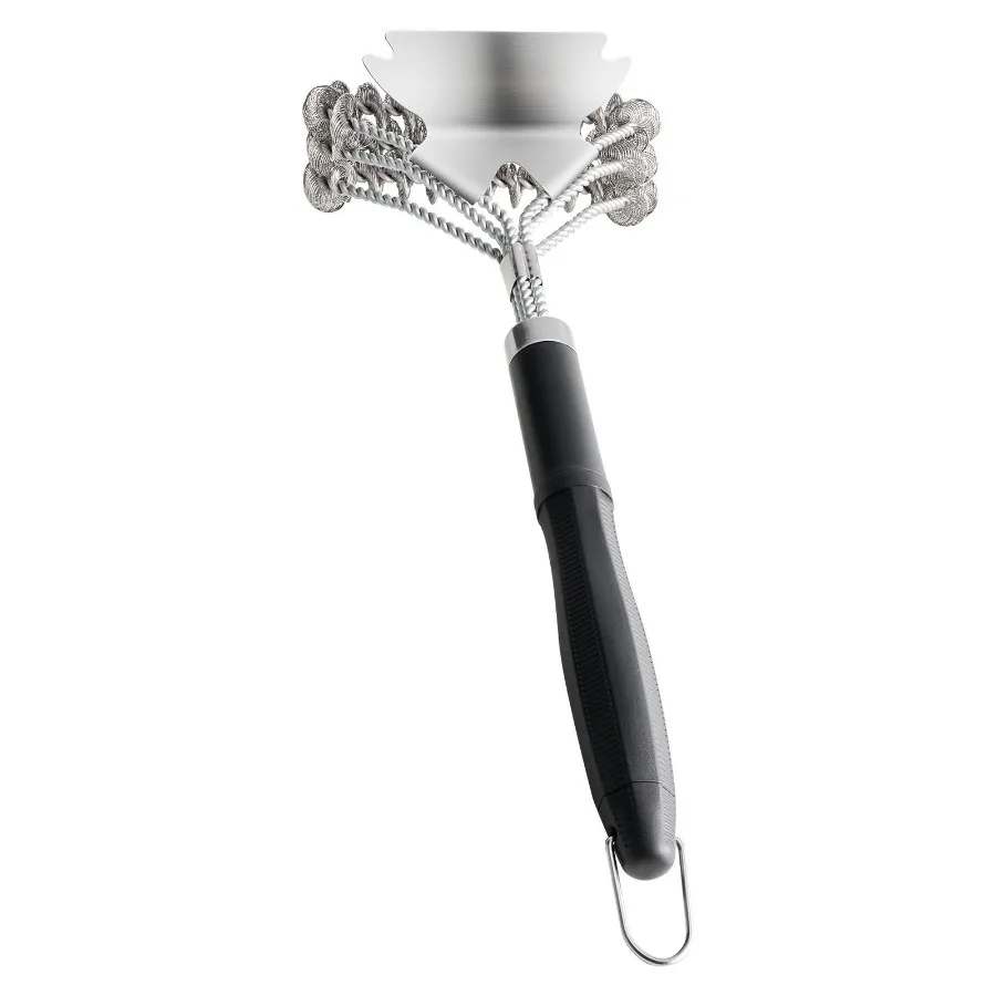 

Щетка для гриля для барбекю и скребок для чистки гриля без щетины из нержавеющей стали 17 дюймов