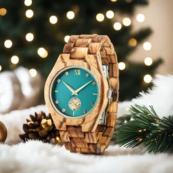 Montre-bracelet en bois pour femme, cadran diamant simulé, horloge en bois, femme, petite amie, mode, travailleurs, personnalisé, défenseurs, dames