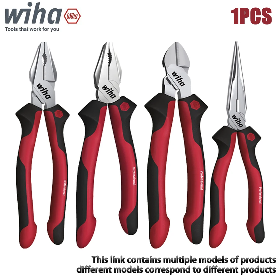 WIHA 1PCS Alicate Profissional de Bico Fino, Alicate de Corte de Fio, Alicate de Bico Longo, Ferramentas Manuais NO.26704/26707/26710/26719/26722
