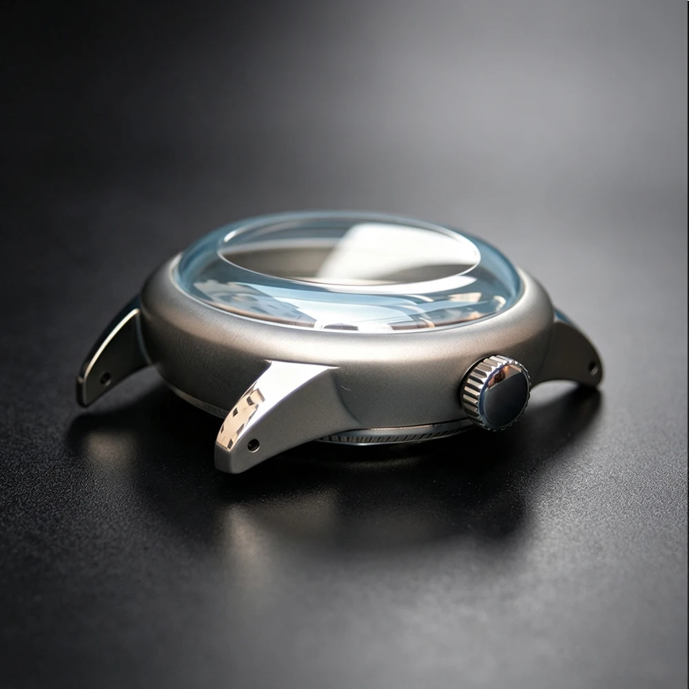 Titanium Case Retro Military Watch Case Suitable for NH36/35/38 Movements