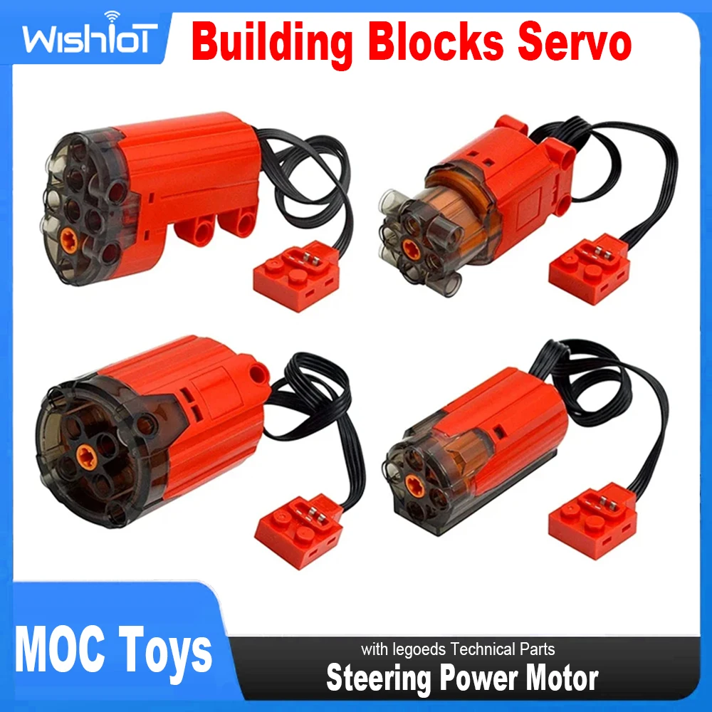 Bloques de construcción Servo M/XL/L Motor 7,4 V dirección Control remoto Motor tecnología MOC maquinaria para DIY coche camión acelerar