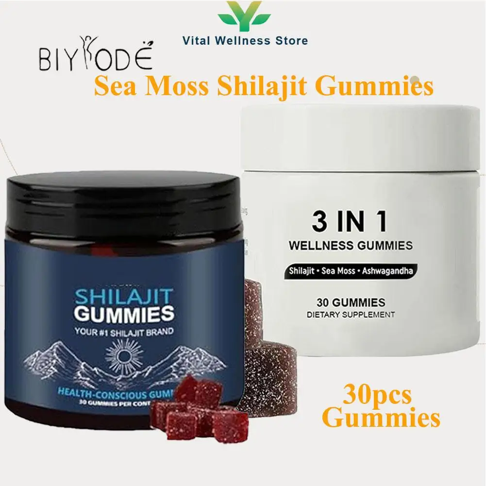 Sea Moss Shilajit Gummies Shilajit Supplement Gummies Extra Strength Himalayan For Energy Cognition And Immunity