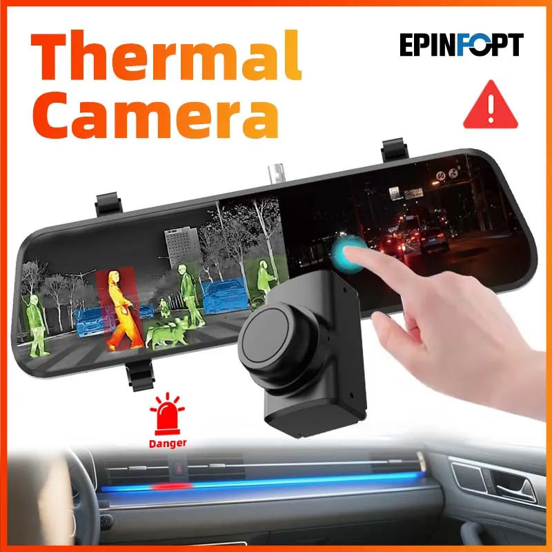 

H10 Thermal Camera for Cars Automotive Thermal imager Night Vision System with 1000ft Long-Range Vision AI Recognition of People