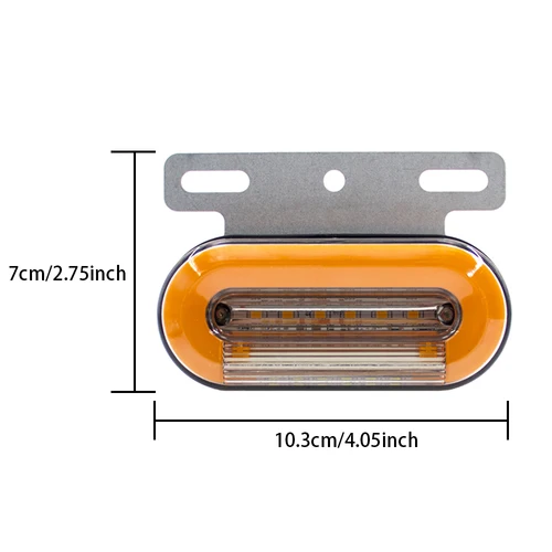 Imagen 2 del producto Luz LED de posición lateral Universal de 12V y 24V, 24 luces LED externas para coche, lámpara trasera de advertencia, lámparas de señal para camión con remolque automático
