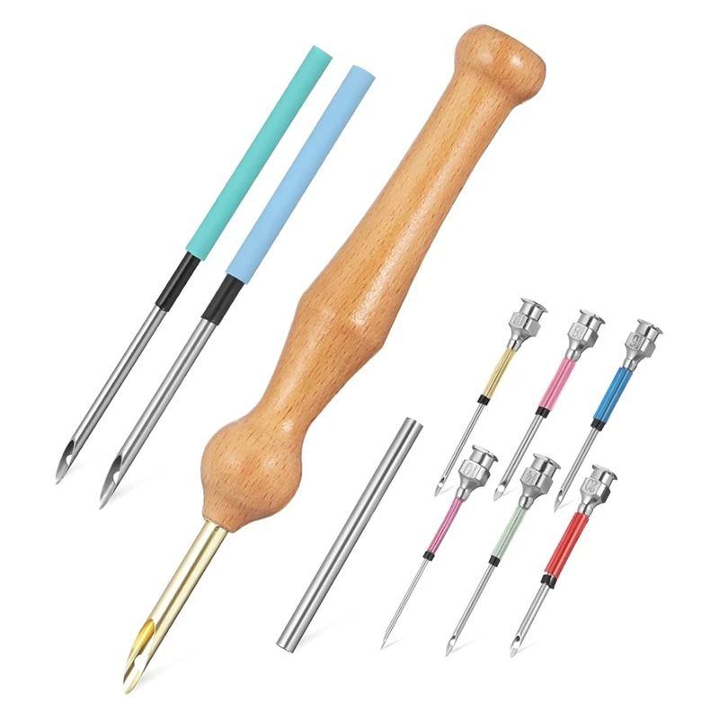 1 Set Embroidery Stitch Embroidery Kit Punch Needle Kit Needle Punch Needle Embroidery Tool Needle For Punching DIY