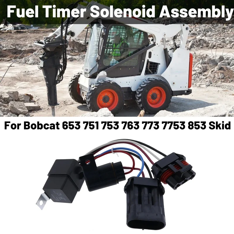 6669415 Excavators Fuel Timer Solenoid Assembly For Bobcat 653 751 753 763 773 7753 853