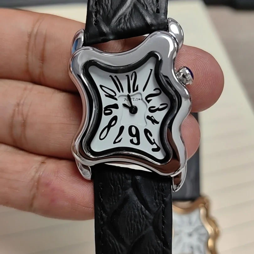 Retro Ladies Quartz Watch Waterproof With Irregular Butterfly Cover of Watch y2k 2025 Winter New Edition Fashionable Accessory