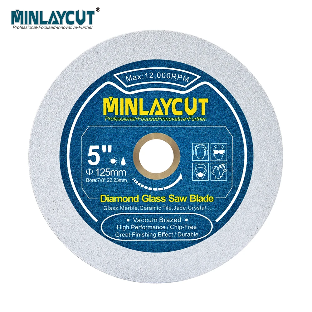 

MINLAYCUT 125mm Diamond Saw Blade 1/3pcs Cutting Disc For Glass Jade Crystal Marble Tile Ceramic Hand Tool Plate Cutting