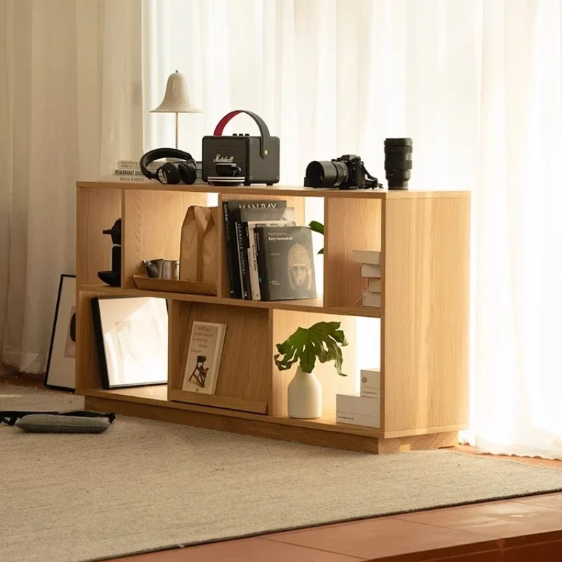 

Card top bookshelf solid wood shelf floor combination module creative bay window storage multi-capacity storage