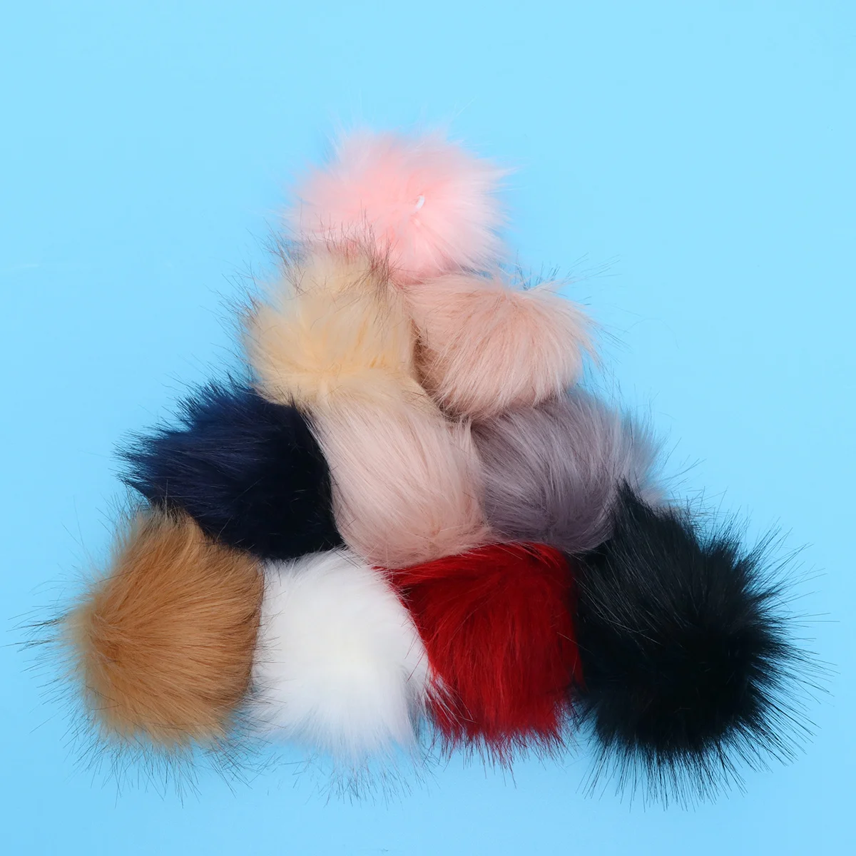 

30pcs Fake Pom Balls 10Cm Hairballs Craft Poms For Garland Decor Kids School Projects Party Diy Decorations Decorations
