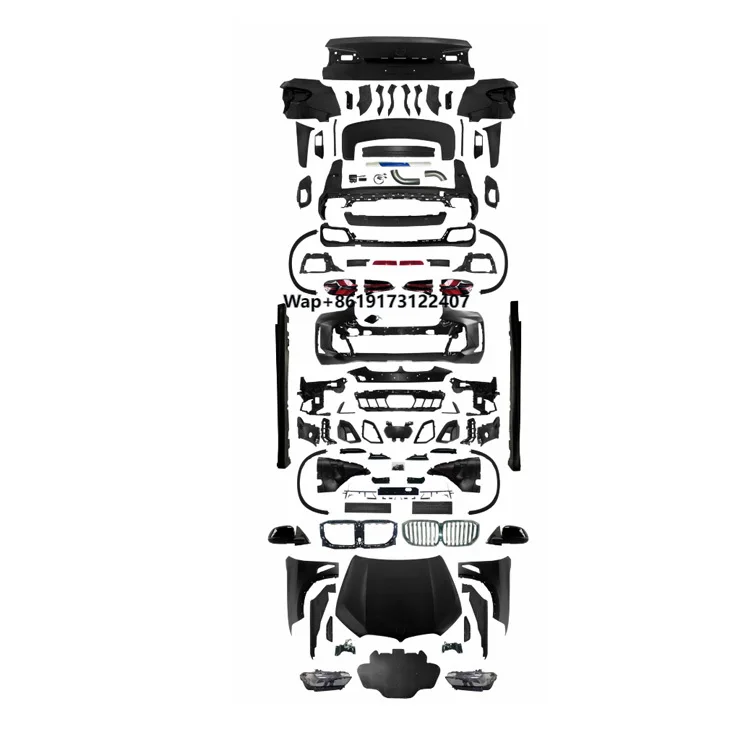 

High Quality 2008-2013 X5 E70 Upgrade 2023 G05 Body Kit Trunk Lid Fender LED Headlights Taillights Hood Bumper Body Kits