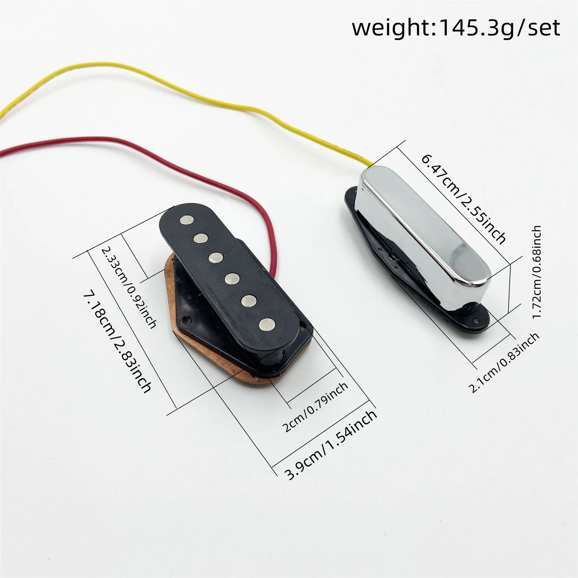 1Set High-quality TL Electric Guitar Pickup Complete Upper and Lower Parts 6-string Guitar Pickup Guitar Accessories