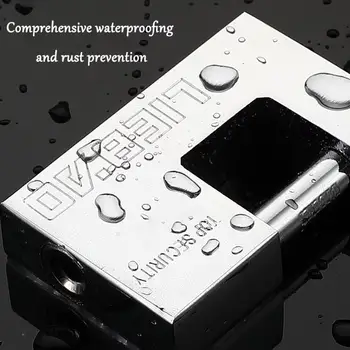 帶鑰匙的掛鎖,高安全性,3把鑰匙,重型D型鎖 - 用於保護車庫門、貨櫃、大門和倉庫 6 最佳銷售 車庫鎖 - №1