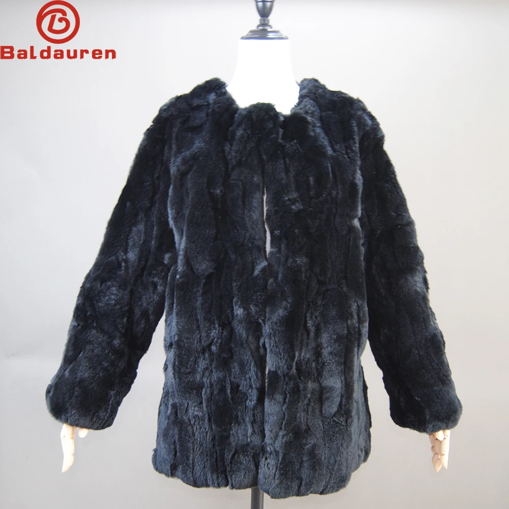 

Hot Sale Brand Real Rex Rabbit Fur Coat Female Coat Genuine Rex Rabbit Fur Coat 2025 Winter New Fashion Overcoat Long