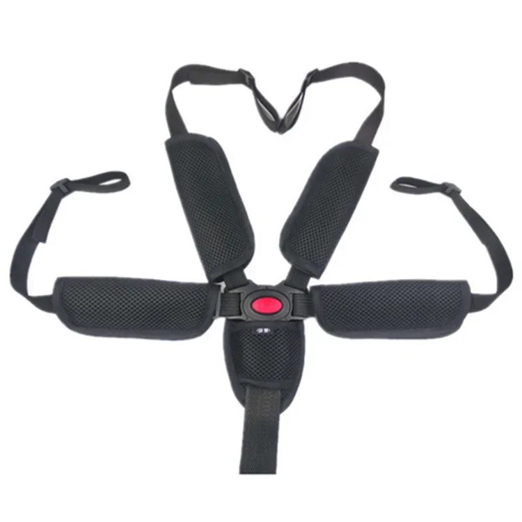 Baby Stroller Safety Belt Accessories Children's Dining Chair Five-Point Binding Belt Baby Chair Three-Point Restraint Electric