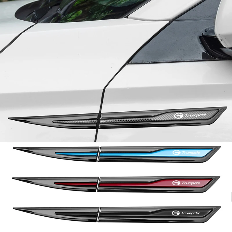 

2pcs Car Door Fender Side Blade Badge Car Body Protective car Metal Sticker For Trumpchi Gac GS8 GS5 GS3 GS4 GA3 GA8 GA4 GE3 GM8