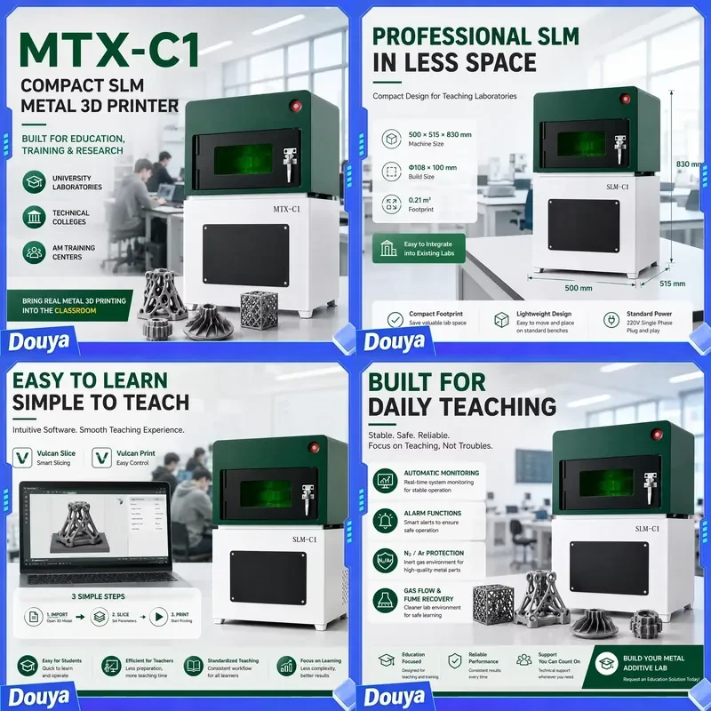 Compact SLM Metal 3D Printer for Universities Technical Colleges and Additive Manufacturing Training Centers