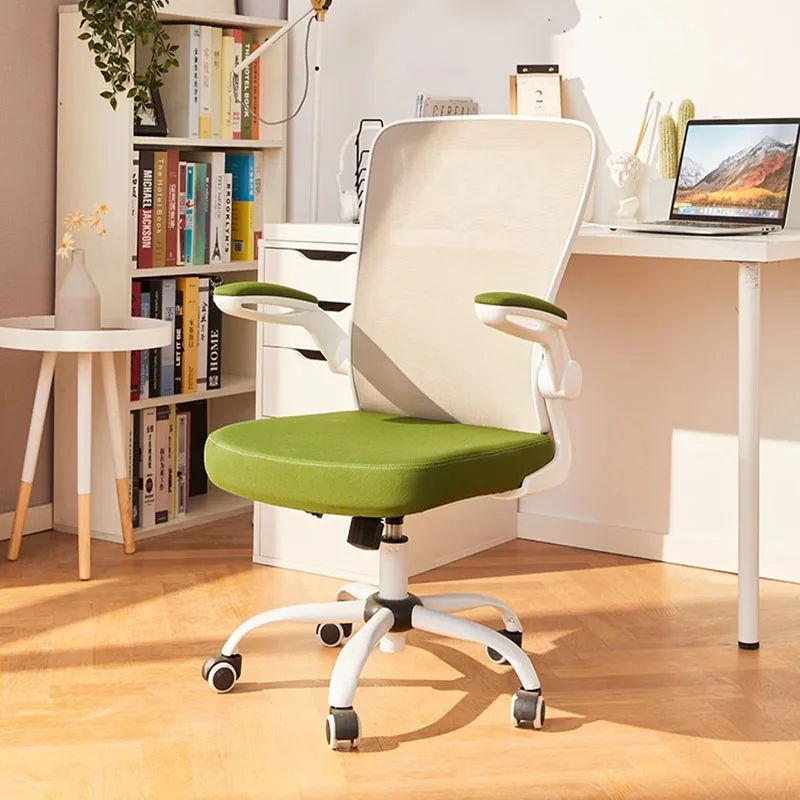 Eenvoudige Mobiele Kantoorstoel Fauteuil Ergonomische Draaibare Gaming Rollende Mesh Computerstoel Slaapkamer Chaise De Bureaux Kamermeubilair