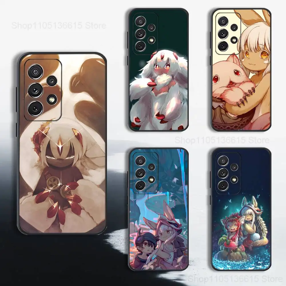 M-MADE IN A-ABYSS F-Faputa Phone Case For Samsung S25,S24,S23,S22,S21,S20,S10,S9,Ultra,Plus,Lite,FE,Soft Silicone Black Cover