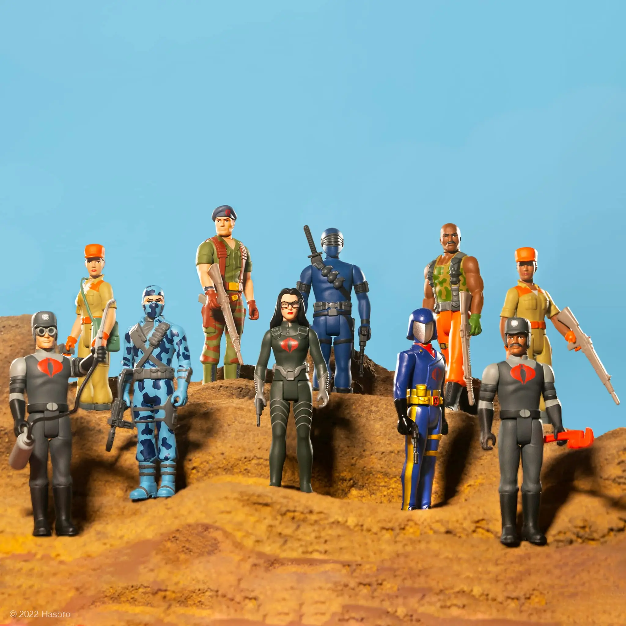 Super7 G.I. Joe ReAction Figures Military Tribes Classic Retro Collectible Tide Play Nostalgia Gift Boy Toys Hanging Card Series