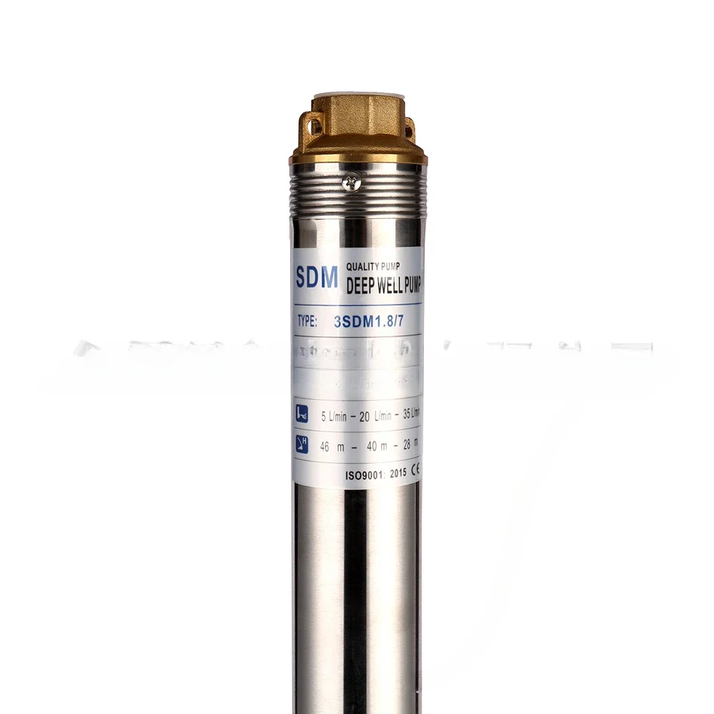 Stainless Steel Deep Well Submersible Pump 3inch Deep Pump Us Standard 110V/60Hz Pump 0. 33hp