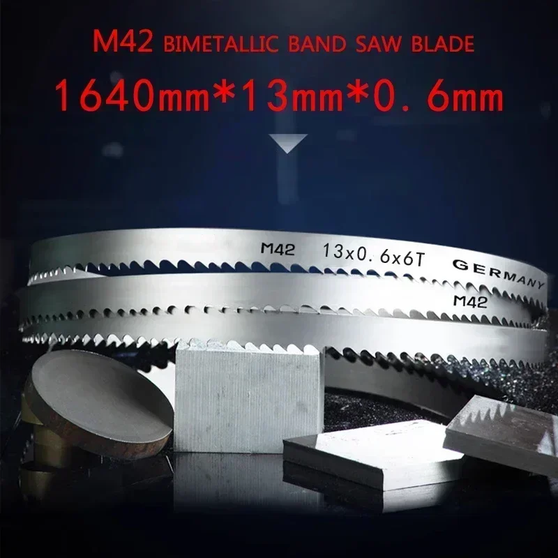 

Dekoly Bi-metal Saw Blade 1640x13x0.6 6 8-12 10-14 14TPI Multi-Tooth Pitch for Cutting Metal aluminum copper Brass