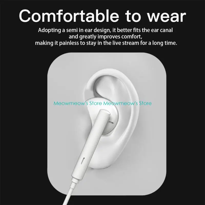 방송 노래에 딱 맞는 마이크 및 보컬 모니터링 기능을 갖춘 W91A 청각 이어폰