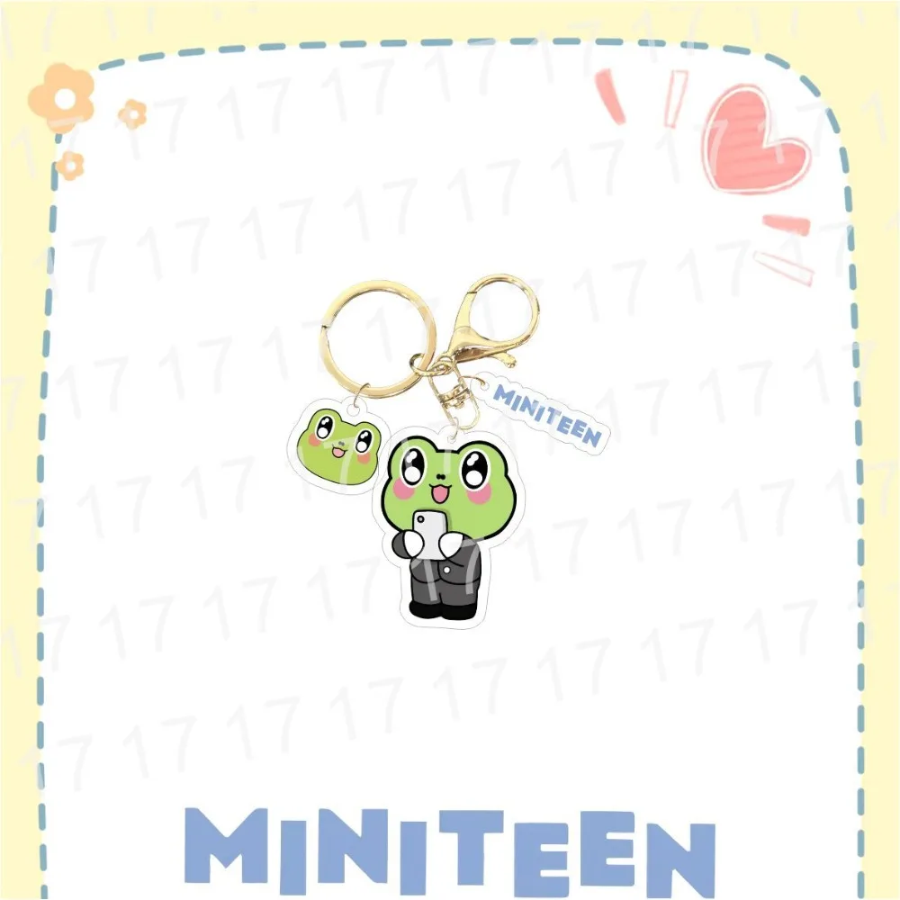 KPOP 17 Miniteen Cartoon Acrylic Keychain S.COUPS JEONGHAN JOSHUA JUN HOSHI VERNON DINO WONWOO WOOZI DK MINGYU THE8 SEUNGKWAN