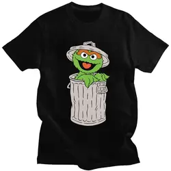 Men's Elmo Cookie Monster T Shirt Short Sleeves Cotton Tshirts Fashion T-shirt Designer Sesame Street Tees Loose Fit Apparel